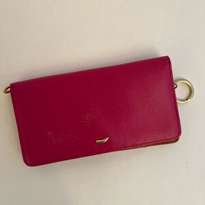Tusk Pink Genuine Leather‎ Bi Fold Long Wallet